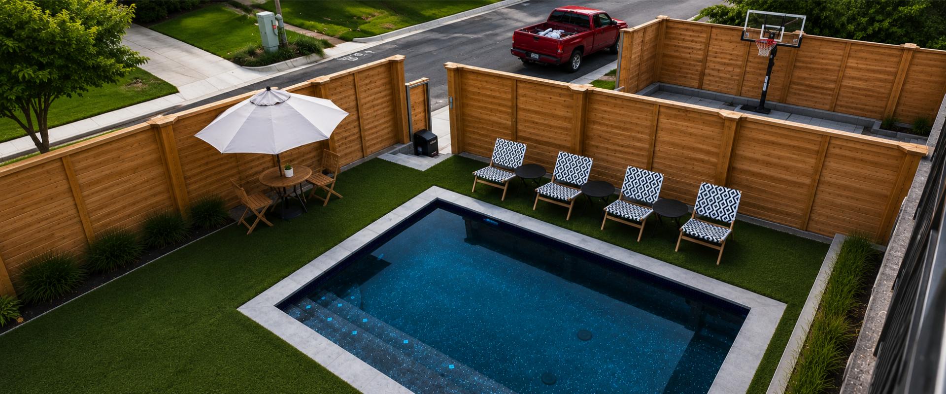 Poolside turf