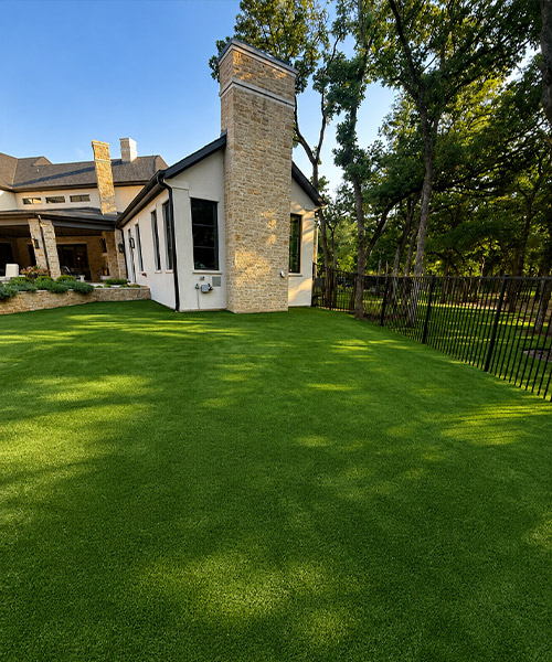 Turf installed infront of the house